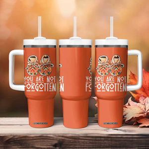 Orange Shirt Day Memorial Moccasins Tumbler With Handle You Are Not Forgotten Indigenous Remembrance for Stolen Children TS02 Print Your Wear