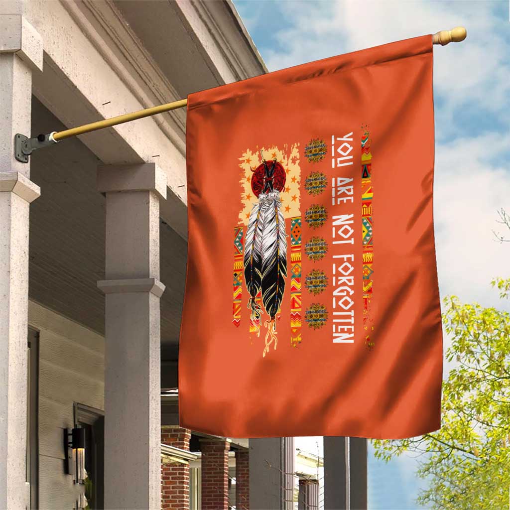 Orange Shirt Day Feather Flag Garden Flag You Are Not Forgotten Indigenous Tribute TS02 Print Your Wear