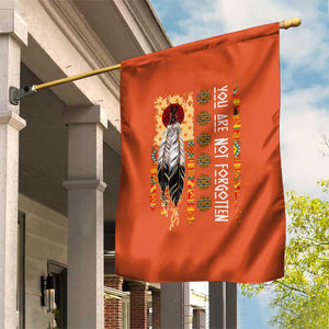 Orange Shirt Day Feather Flag Garden Flag You Are Not Forgotten Indigenous Tribute TS02 Print Your Wear