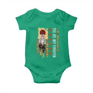 Orange Shirt Day Feather Flag Baby Onesie You Are Not Forgotten Indigenous Tribute TS02 Irish Green Print Your Wear
