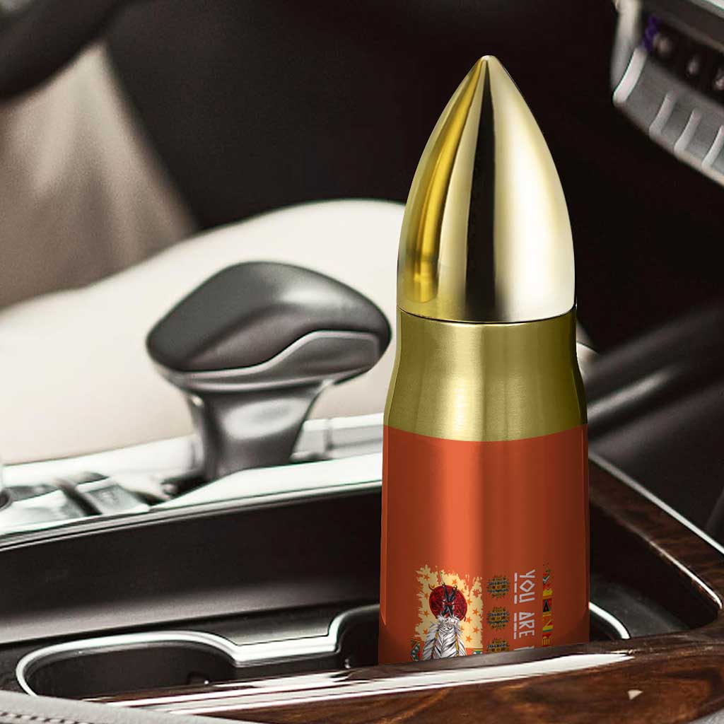 Orange Shirt Day Feather Flag Bullet Tumbler You Are Not Forgotten Indigenous Tribute TS02 Print Your Wear