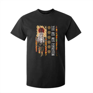Orange Shirt Day Feather Flag T Shirt For Kid You Are Not Forgotten Indigenous Tribute TS02 Black Print Your Wear