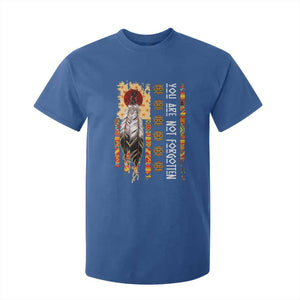 Orange Shirt Day Feather Flag T Shirt For Kid You Are Not Forgotten Indigenous Tribute TS02 Royal Blue Print Your Wear