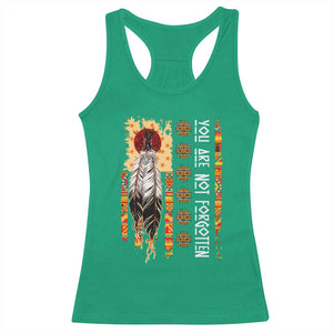 Orange Shirt Day Feather Flag Racerback Tank Top You Are Not Forgotten Indigenous Tribute TS02 Irish Green Print Your Wear