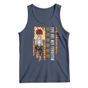 Orange Shirt Day Feather Flag Tank Top You Are Not Forgotten Indigenous Tribute TS02 Navy Print Your Wear