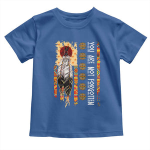 Orange Shirt Day Feather Flag Toddler T Shirt You Are Not Forgotten Indigenous Tribute TS02 Royal Blue Print Your Wear