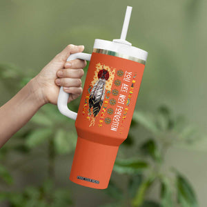 Orange Shirt Day Feather Flag Tumbler With Handle You Are Not Forgotten Indigenous Tribute TS02 Print Your Wear