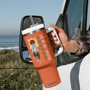 Orange Shirt Day Feather Flag Tumbler With Handle You Are Not Forgotten Indigenous Tribute TS02 Print Your Wear