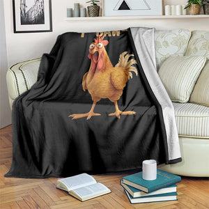 Funny F Caw F Chicken Meme Graphic Throw Blanket Hilarious Cartoon Poultry Humor TS02 Print Your Wear