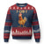 Funny F Caw F Chicken Meme Graphic Ugly Christmas Sweater Hilarious Cartoon Poultry Humor TS02 Navy Red Print Your Wear