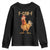 Funny F Caw F Chicken Meme Graphic Youth Sweatshirt Hilarious Cartoon Poultry Humor TS02 Black Print Your Wear