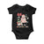 Oh Christmas Tree Retro Groovy Baby Onesie TS02 Black Print Your Wear