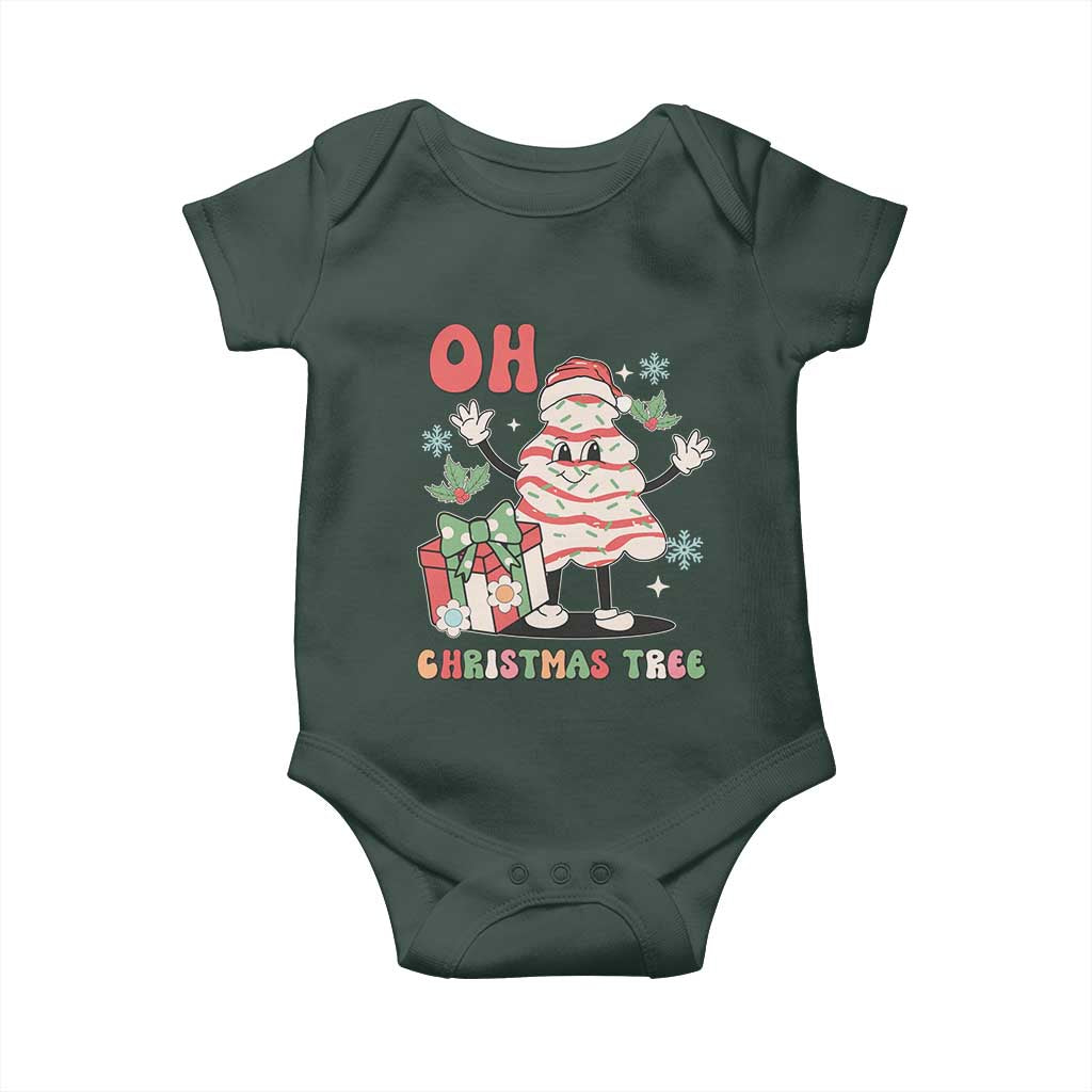 Oh Christmas Tree Retro Groovy Baby Onesie TS02 Print Your Wear