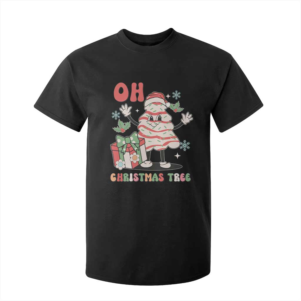Oh Christmas Tree Retro Groovy T Shirt For Kid TS02 Black Print Your Wear