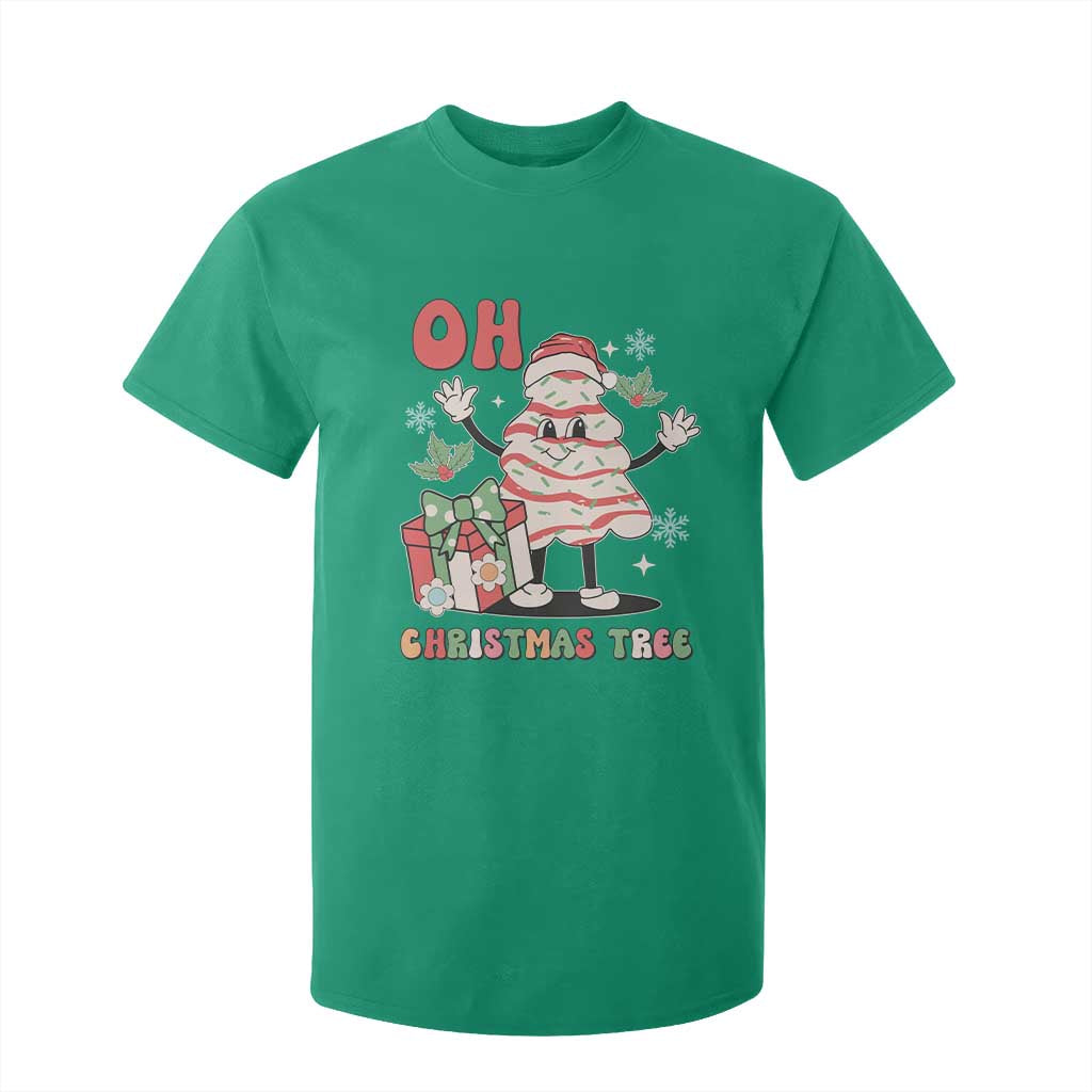 Oh Christmas Tree Retro Groovy T Shirt For Kid TS02 Irish Green Print Your Wear