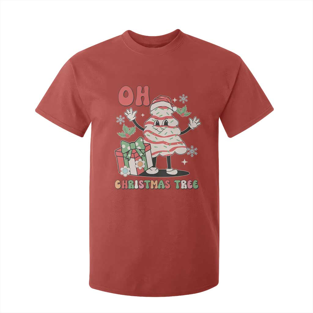 Oh Christmas Tree Retro Groovy T Shirt For Kid TS02 Red Print Your Wear