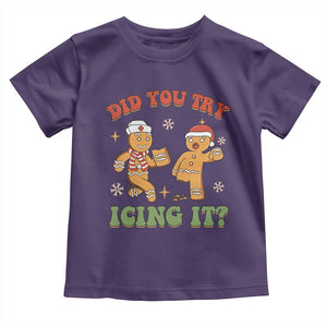 Nurse Christmas Toddler T Shirt Did You Try Icing It Funny Saying TS02 Purple Print Your Wear