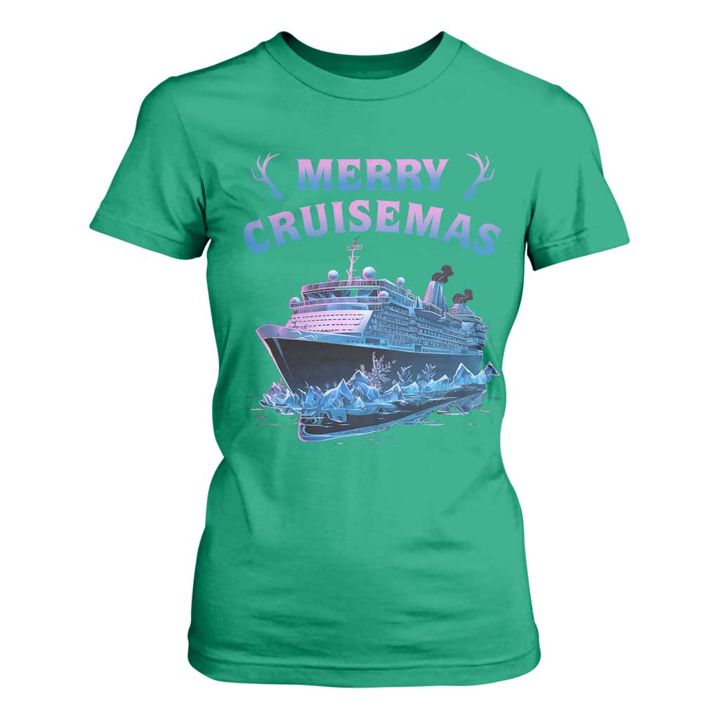 Christmas Cruise T Shirt For Women Merry Cruisemas Xmas Family Trip Reunion TS02 Irish Green Print Your Wear