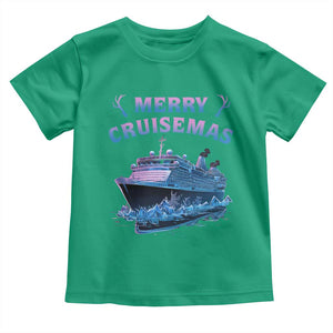 Christmas Cruise Toddler T Shirt Merry Cruisemas Xmas Family Trip Reunion TS02 Irish Green Print Your Wear