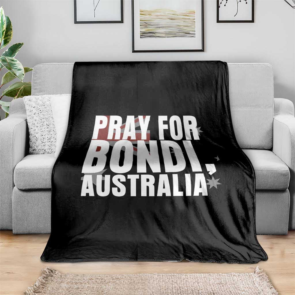 Pray for Bondi Australia Throw Blanket Memorial Unity and Support Tribute TS02 Print Your Wear