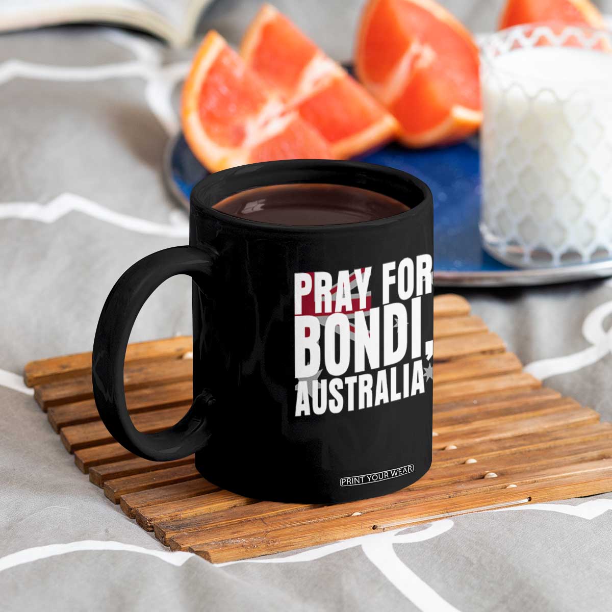 Pray for Bondi Australia Coffee Mug Memorial Unity and Support Tribute TS02 Print Your Wear