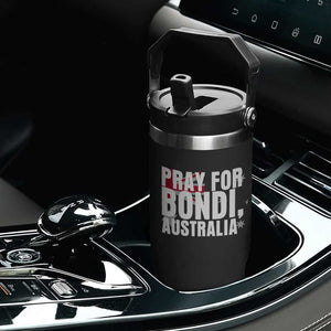 Pray for Bondi Australia Flip Straw Tumbler Memorial Unity and Support Tribute TS02 Print Your Wear