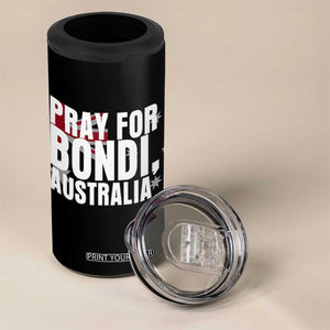 Pray for Bondi Australia 4 in 1 Can Cooler Tumbler Memorial Unity and Support Tribute TS02 Print Your Wear