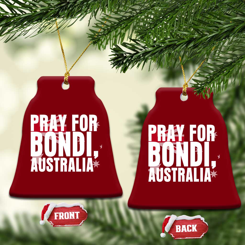 Pray for Bondi Australia Ceramic Ornament Memorial Unity and Support Tribute TS02 Print Your Wear