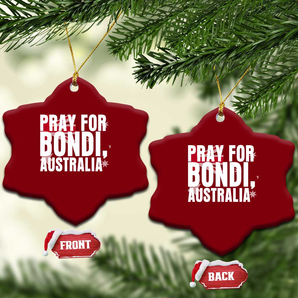 Pray for Bondi Australia Ceramic Ornament Memorial Unity and Support Tribute TS02 Print Your Wear