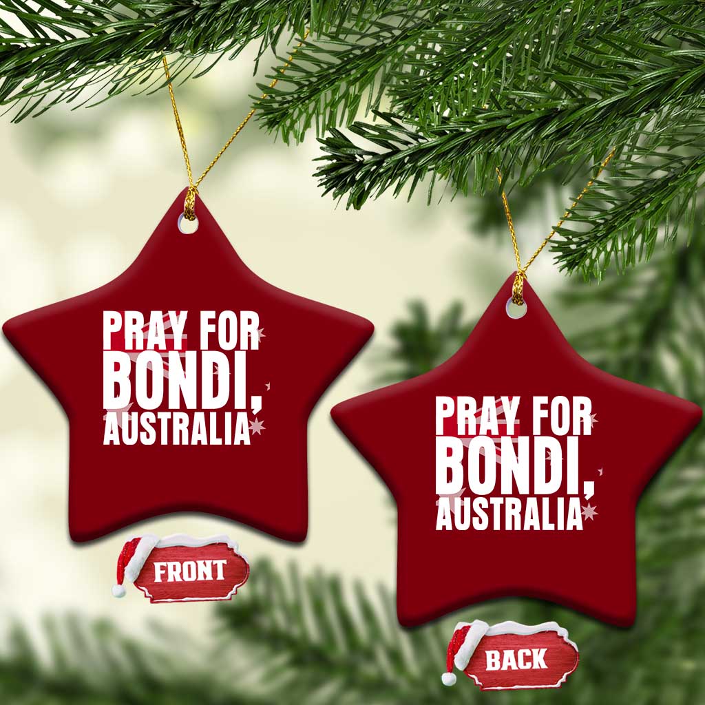 Pray for Bondi Australia Ceramic Ornament Memorial Unity and Support Tribute TS02 Print Your Wear