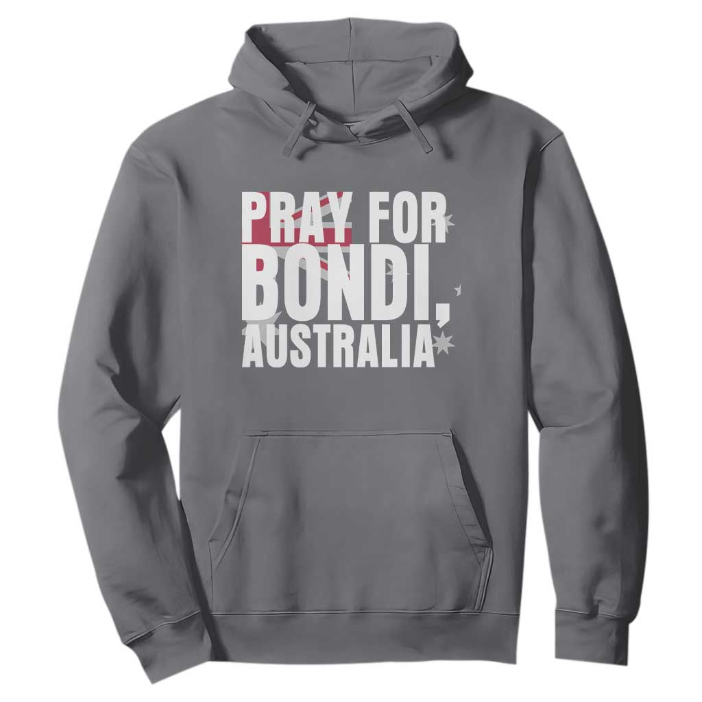 Pray for Bondi Australia Hoodie Memorial Unity and Support Tribute TS02 Charcoal Print Your Wear