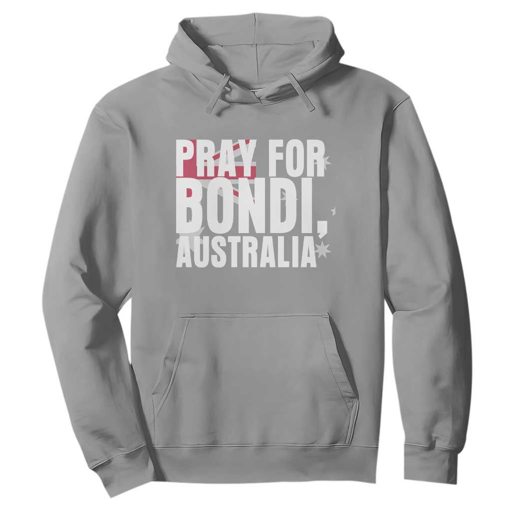 Pray for Bondi Australia Hoodie Memorial Unity and Support Tribute TS02 Sport Gray Print Your Wear