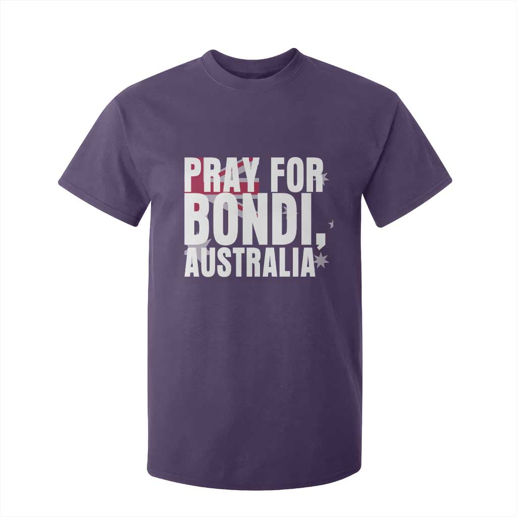 Pray for Bondi Australia T Shirt For Kid Memorial Unity and Support Tribute TS02 Purple Print Your Wear