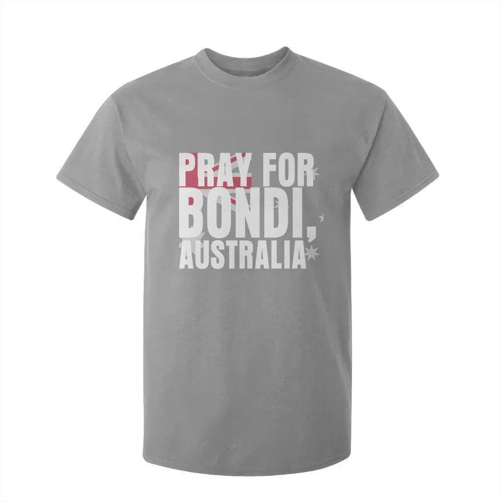 Pray for Bondi Australia T Shirt For Kid Memorial Unity and Support Tribute TS02 Sport Gray Print Your Wear