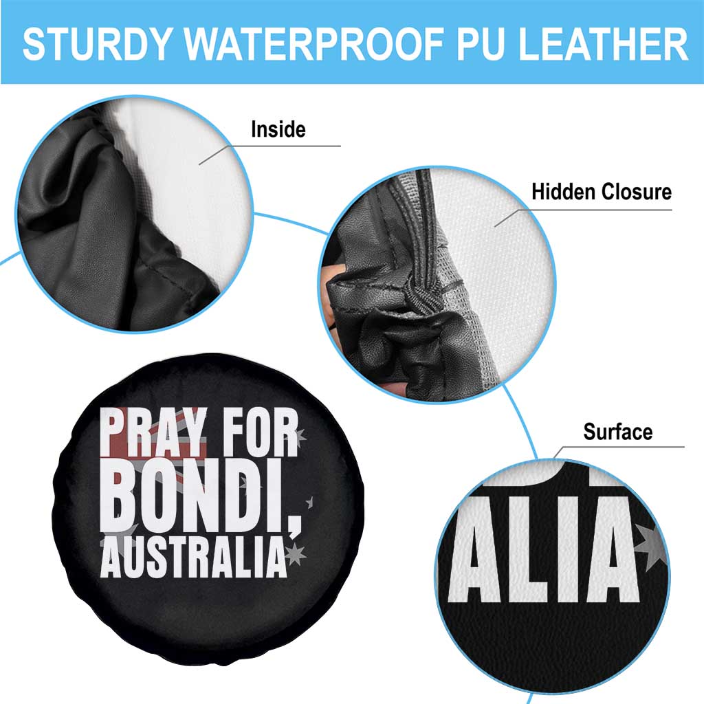 Pray for Bondi Australia Spare Tire Cover Memorial Unity and Support Tribute TS02 Print Your Wear