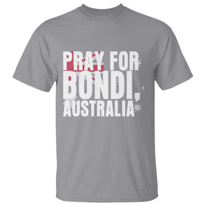 Pray for Bondi Australia T Shirt Memorial Unity and Support Tribute TS02 Sport Gray Print Your Wear