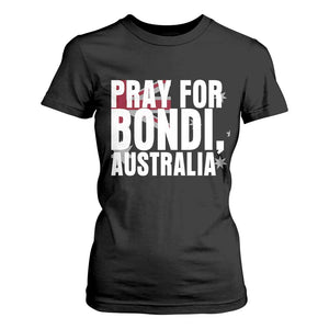 Pray for Bondi Australia T Shirt For Women Memorial Unity and Support Tribute TS02 Black Print Your Wear