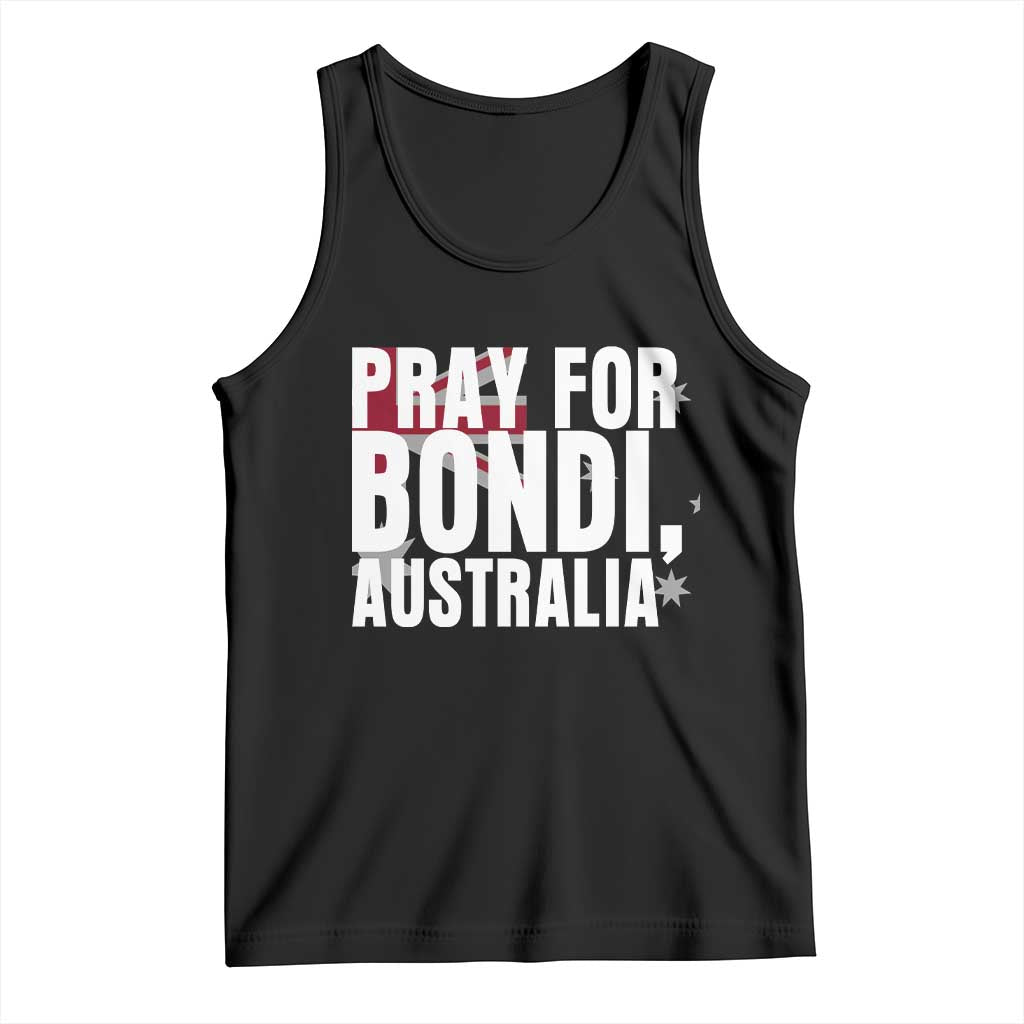 Pray for Bondi Australia Tank Top Memorial Unity and Support Tribute TS02 Black Print Your Wear