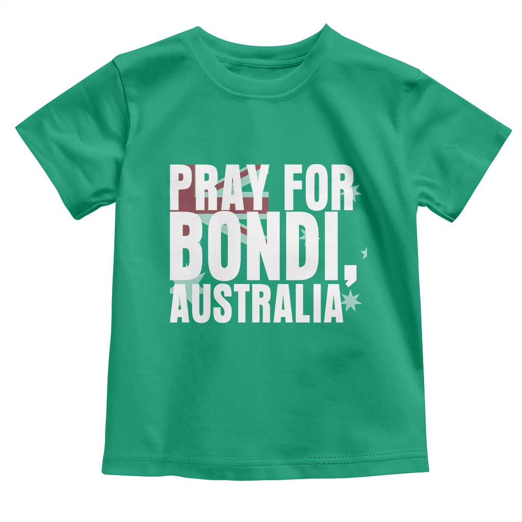 Pray for Bondi Australia Toddler T Shirt Memorial Unity and Support Tribute TS02 Irish Green Print Your Wear