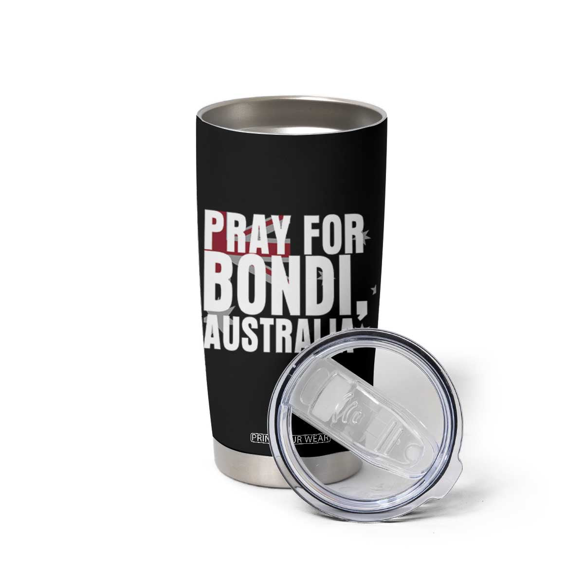 Pray for Bondi Australia Tumbler Cup Memorial Unity and Support Tribute TS02 Print Your Wear