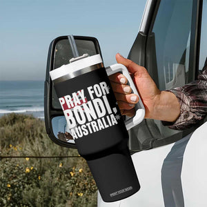 Pray for Bondi Australia Tumbler With Handle Memorial Unity and Support Tribute TS02 Print Your Wear