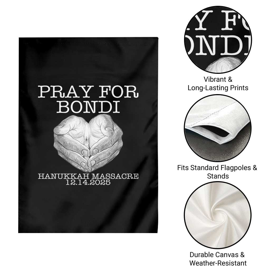 Pray for Bondi Australia Garden Flag Hanukkah Memorial December 14 Tribute Support TS02 Print Your Wear