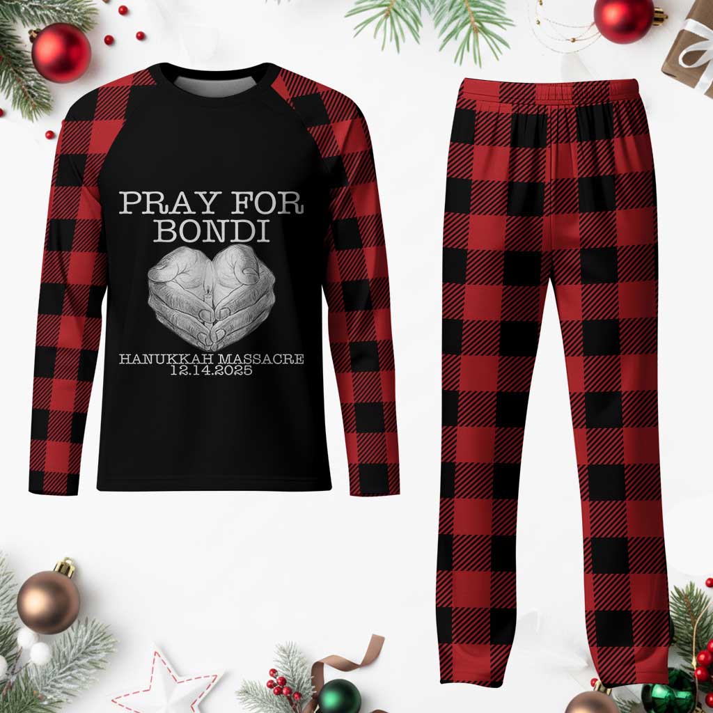 Pray for Bondi Australia Plaid Pajama Set Hanukkah Memorial December 14 Tribute Support TS02 Buffalo Plaid Print Your Wear