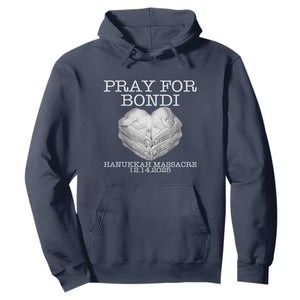 Pray for Bondi Australia Hoodie Hanukkah Memorial December 14 Tribute Support TS02 Navy Print Your Wear