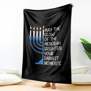 Jewish Faith and Pray Throw Blanket May The Glow Of The Menorah Brighten Your Darkest Moments TS02 Print Your Wear