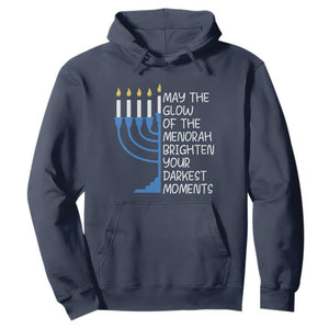 Jewish Faith and Pray Hoodie May The Glow Of The Menorah Brighten Your Darkest Moments TS02 Navy Print Your Wear