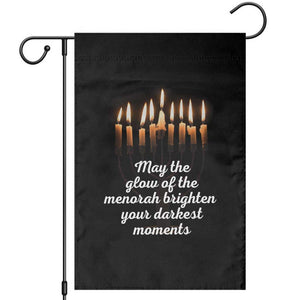 Jewish Faith and Pray Lights Garden Flag May The Glow Of The Menorah Brighten Your Darkest Moments TS02 Black Print Your Wear