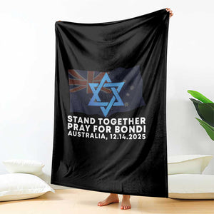 Jewish Strong Stand Together Throw Blanket Pray for Bondi Australia Hanukkah Dec 14 2025 Remembrance TS02 Print Your Wear