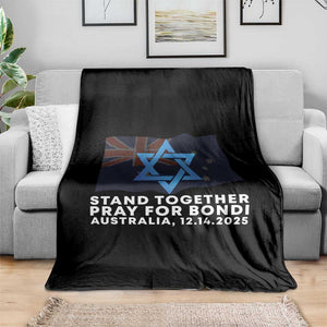 Jewish Strong Stand Together Throw Blanket Pray for Bondi Australia Hanukkah Dec 14 2025 Remembrance TS02 Print Your Wear