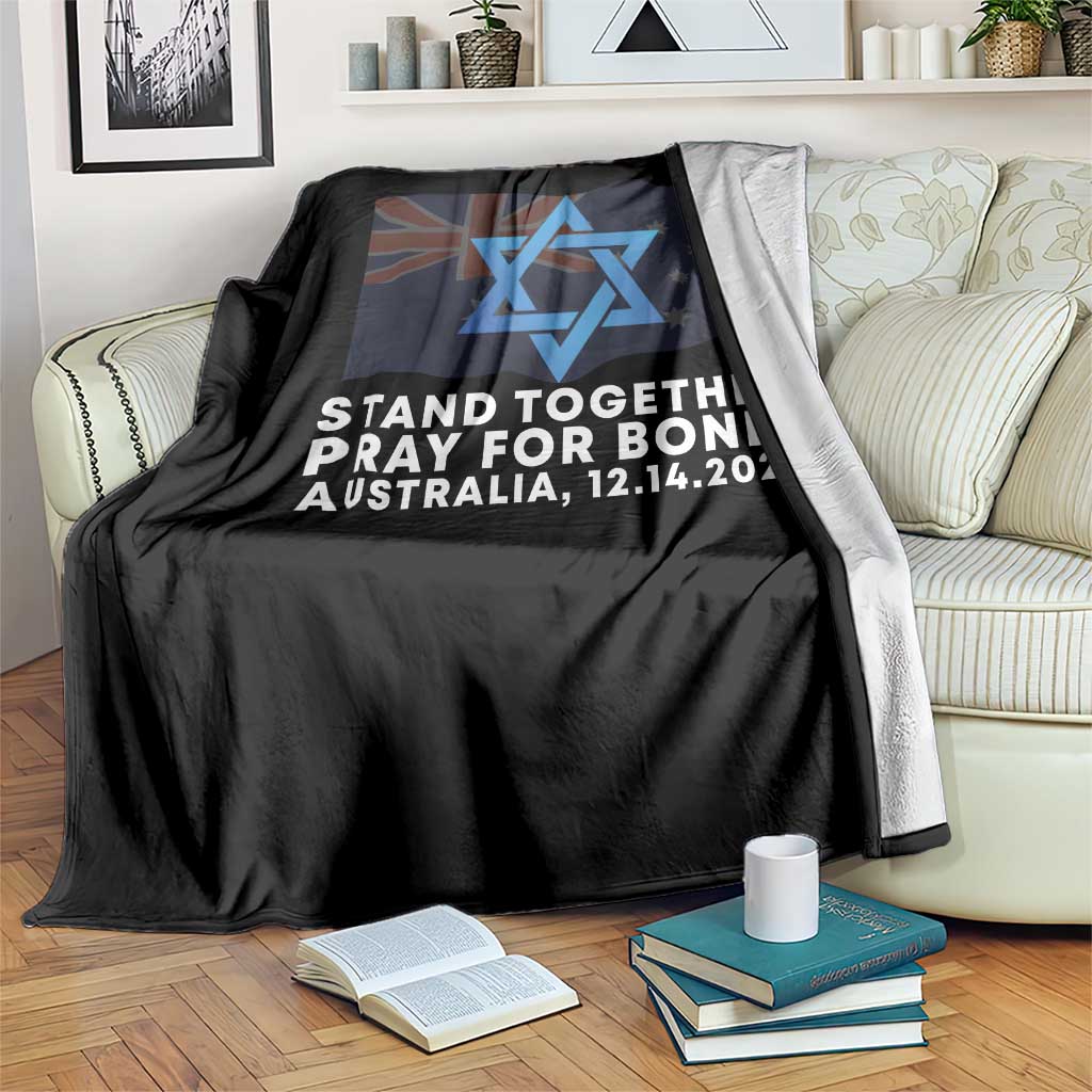 Jewish Strong Stand Together Throw Blanket Pray for Bondi Australia Hanukkah Dec 14 2025 Remembrance TS02 Print Your Wear